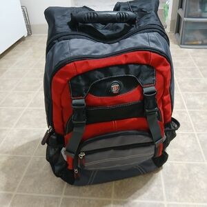 Red and Black Backpack Targus